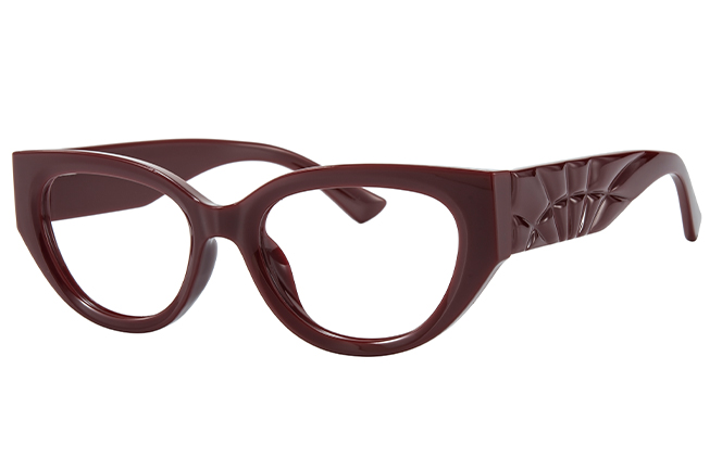 200966 Cateye Spring Hinges Eyeglasses, Burgundy
200966 Cateye Spring Hinges Eyeglasses, Burgundy