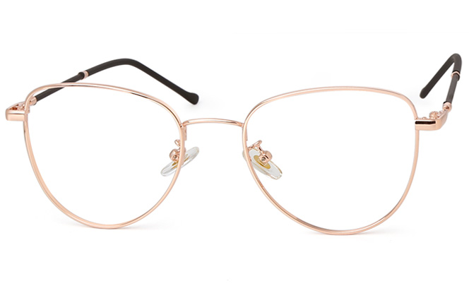 

Mckenna Oval Eyeglasses, Rose gold