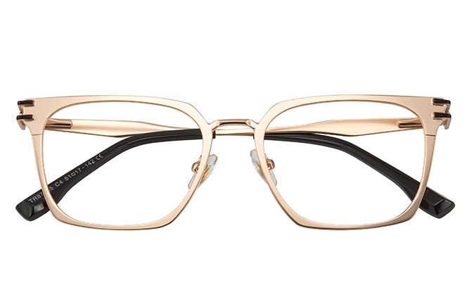 100357 Rectangle Spring Hinge Eyeglasses