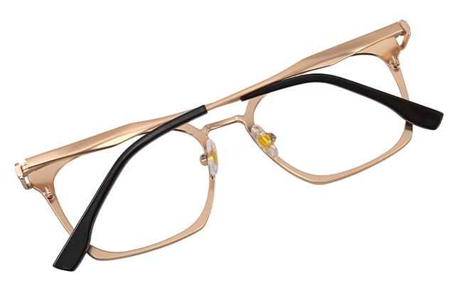 100357 Rectangle Spring Hinge Eyeglasses