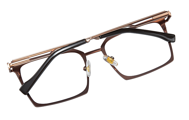 100358 Rectangle Spring Hinge Eyeglasses
