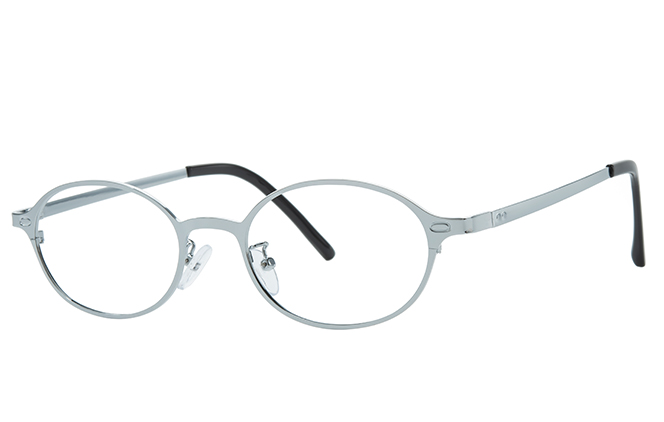 

100365 Oval Eyeglasses, Silver;gold