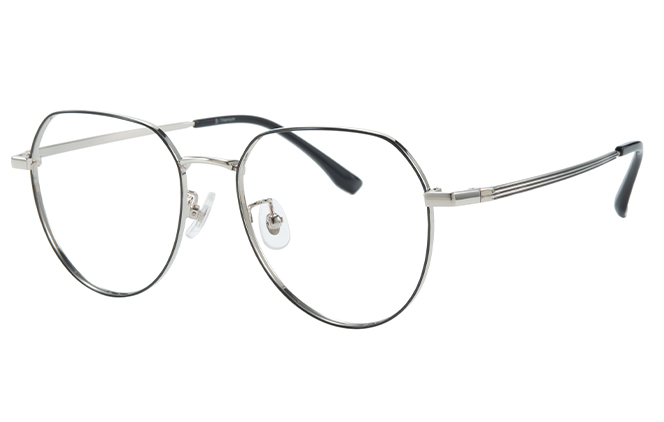 100372 Geometric Titanium Eyeglasses