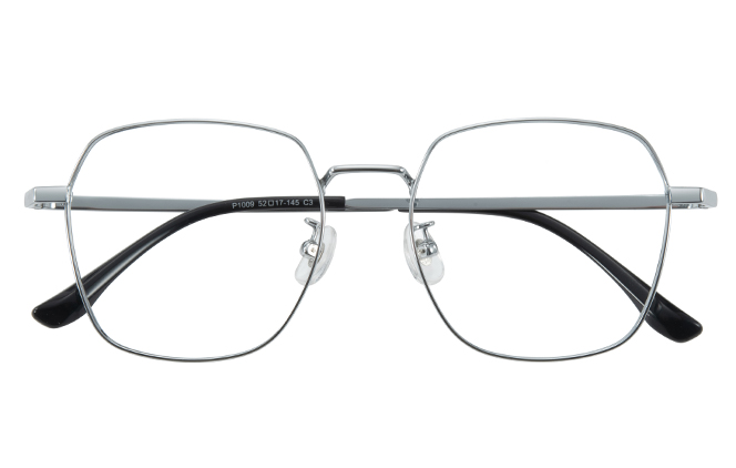 100373 Geometric Titanium Eyeglasses