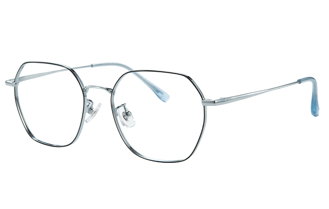 100374 Geometric Titanium Eyeglasses