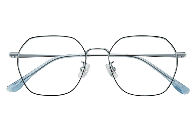 100374 Geometric Titanium Eyeglasses