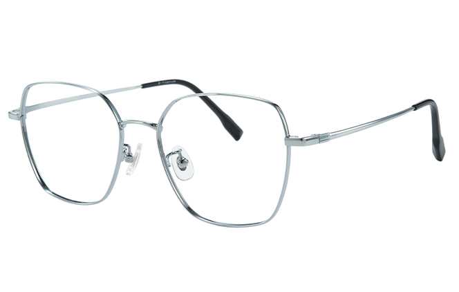 100376 Geometric Titanium Eyeglasses