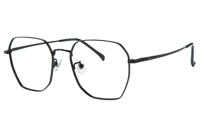 100377 Geometric Titanium Eyeglasses