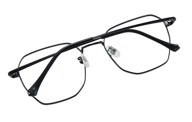 100377 Geometric Titanium Eyeglasses