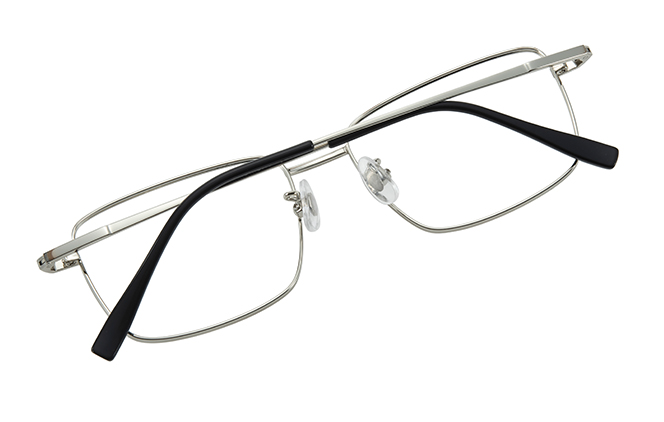 100378 Rectangle Titanium Eyeglasses