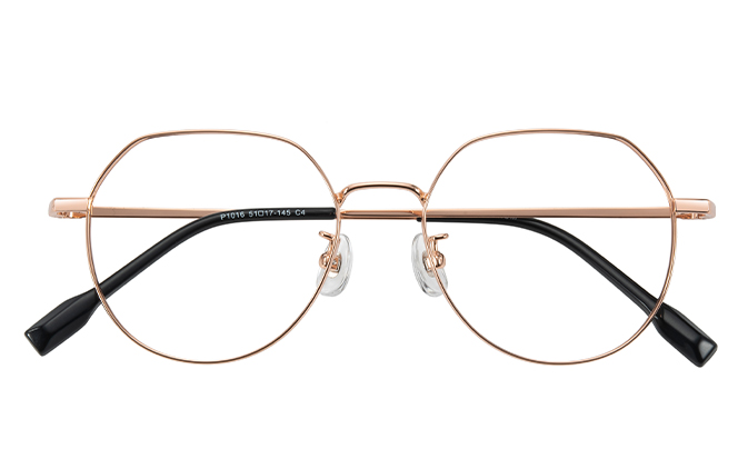 100379 Geometric Titanium Eyeglasses