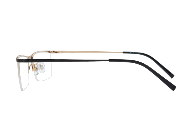 100382 Browline Titanium Eyeglasses