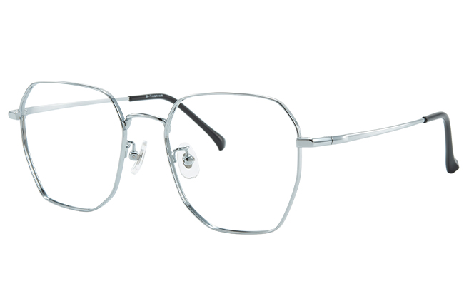 100393 Geometric Titanium Eyeglasses