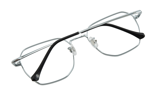 100393 Geometric Titanium Eyeglasses