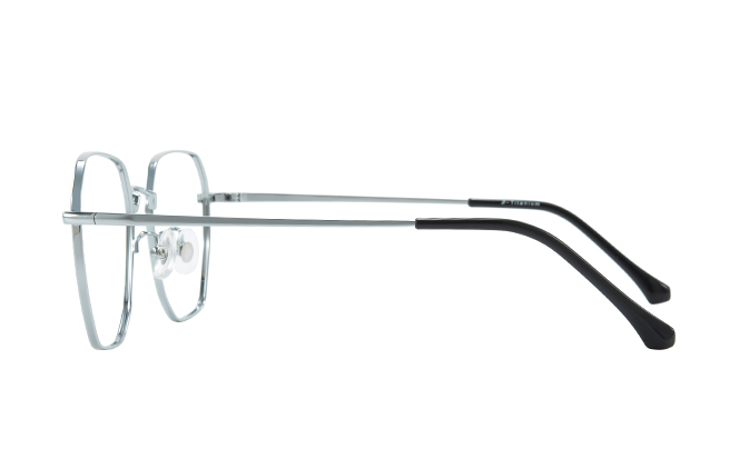 100393 Geometric Titanium Eyeglasses