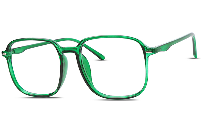 

200589 Square Glasses, Green;pink