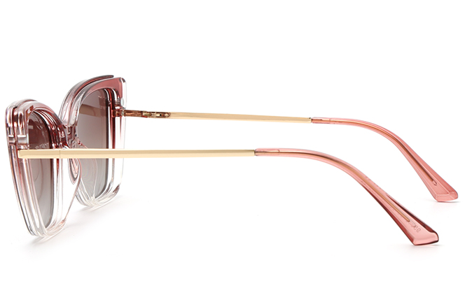 200635 Cateye Spring Hinge Magnetic Clip on Eyeglasses