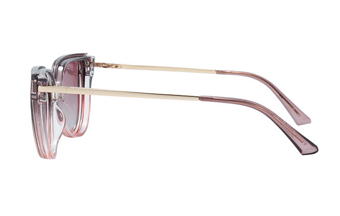 200636 Cateye Spring Hinge Magnetic Clip on Eyeglasses