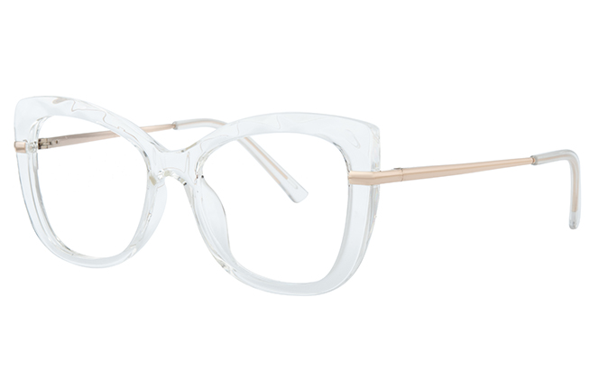 

200771 Cateye Spring Hinge Eyeglasses, Tortoiseshell;red;clear