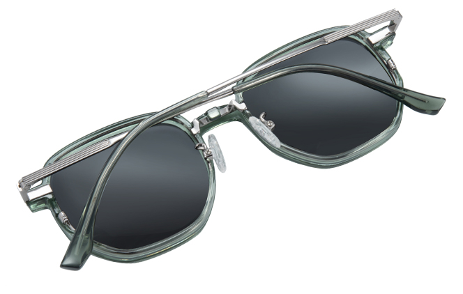 200783 Geometric Magnetic Clip on Eyeglasses