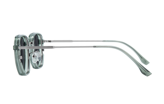 200783 Geometric Magnetic Clip on Eyeglasses