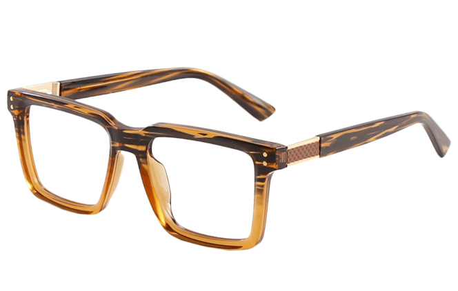 200808 Rectangle Spring Hinge   Eyeglasses