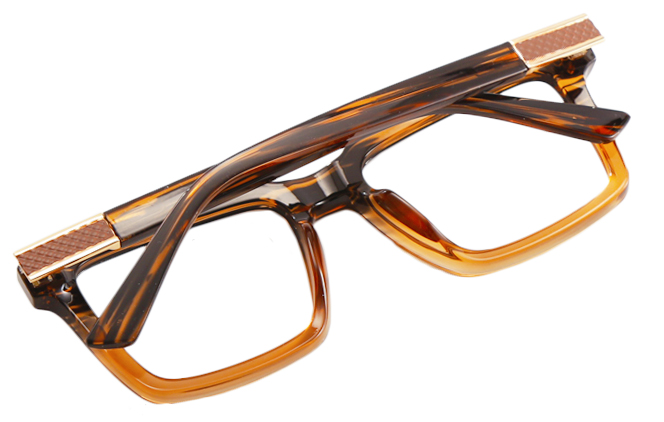 200808 Rectangle Spring Hinge   Eyeglasses