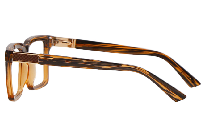 200808 Rectangle Spring Hinge   Eyeglasses