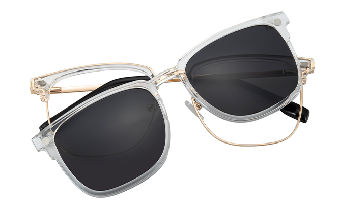 200829 Browline Magnetic Clip on Eyeglasses