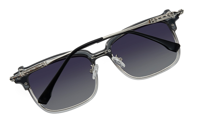 200832 Browline Magnetic Clip on Eyeglasses