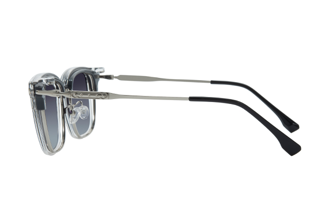 200832 Browline Magnetic Clip on Eyeglasses