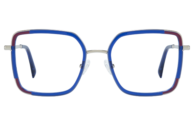 200840 Square Spring Hinge Eyeglasses 