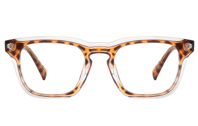 200850 Rectangle Spring Hinge Eyeglasses 