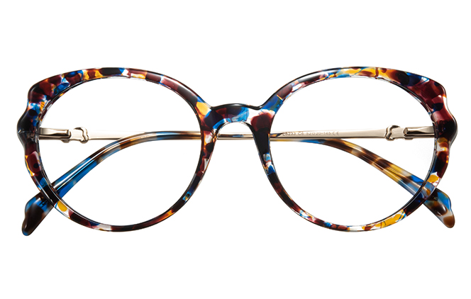200858 Round Spring Hinge Eyeglasses 