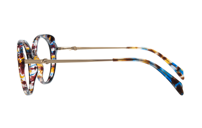 200858 Round Spring Hinge Eyeglasses 
