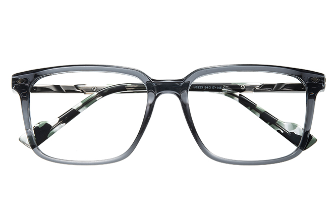 200881 Rectangle Spring Hinge Eyeglasses 