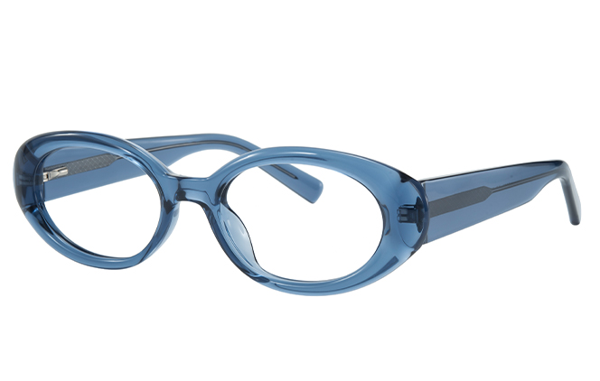 200908 Oval Spring Hinge Eyeglasses
