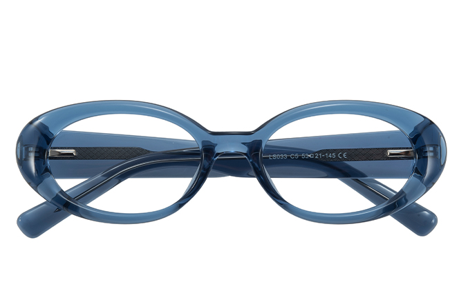 200908 Oval Spring Hinge Eyeglasses