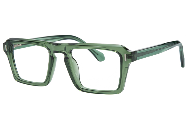 200909 Rectangle Spring Hinge Eyeglasses