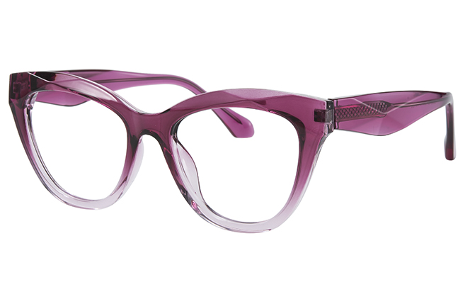 

200915 Cateye Spring Hinge Eyeglasses, Burgundy