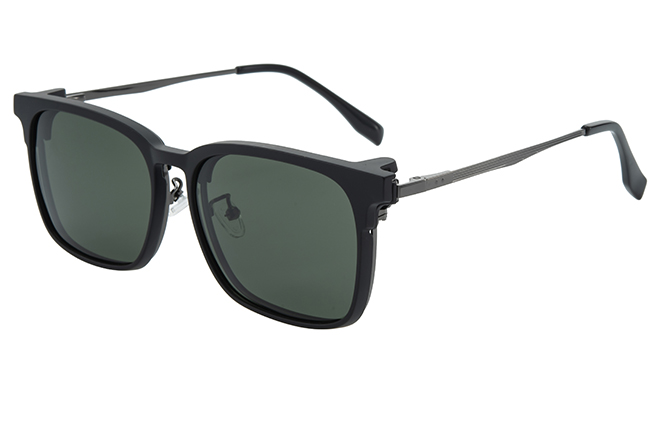 

200924 Browline Magnetic clip on Eyeglasses, Matter black