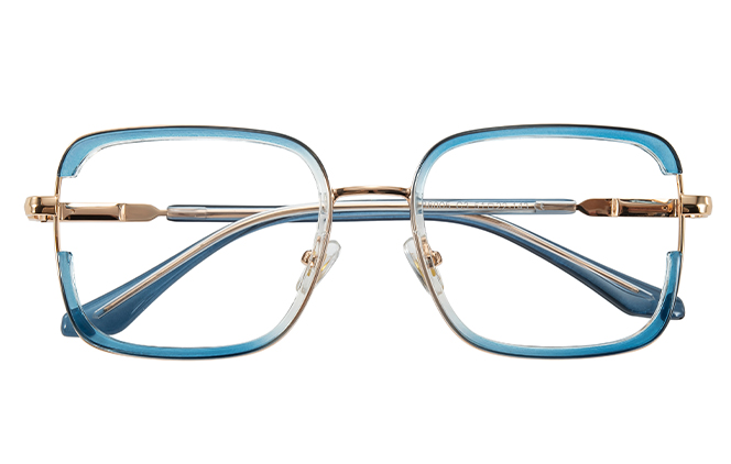 200928 Square Spring Hinge Eyeglasses