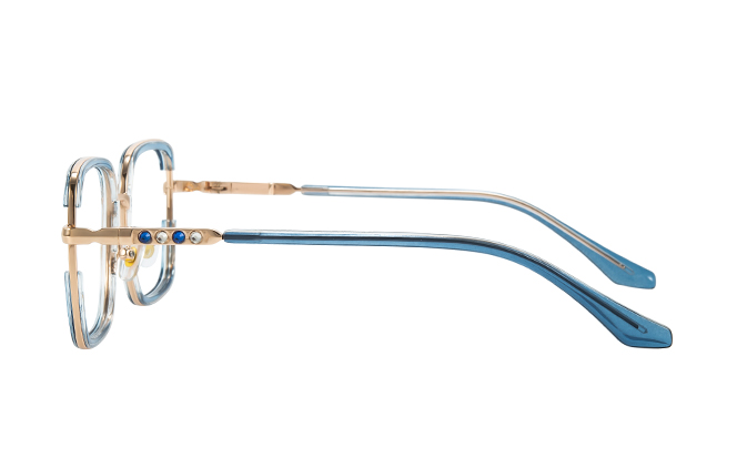 200928 Square Spring Hinge Eyeglasses