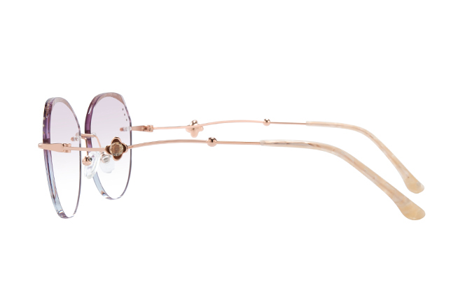 500009 Geometric Rimless Eyeglasses