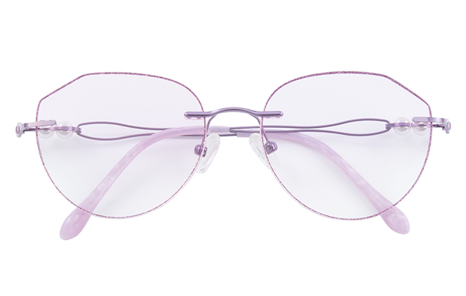 500011 Geometric Rimless Eyeglasses