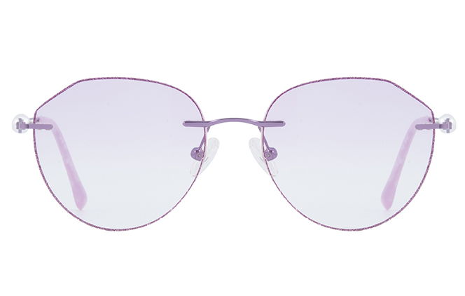 500011 Geometric Rimless Eyeglasses