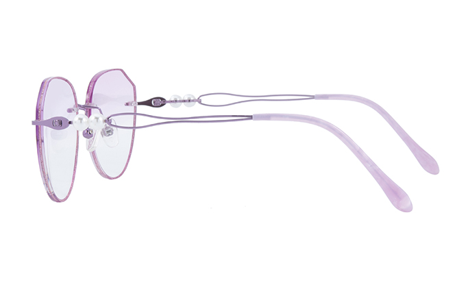 500011 Geometric Rimless Eyeglasses