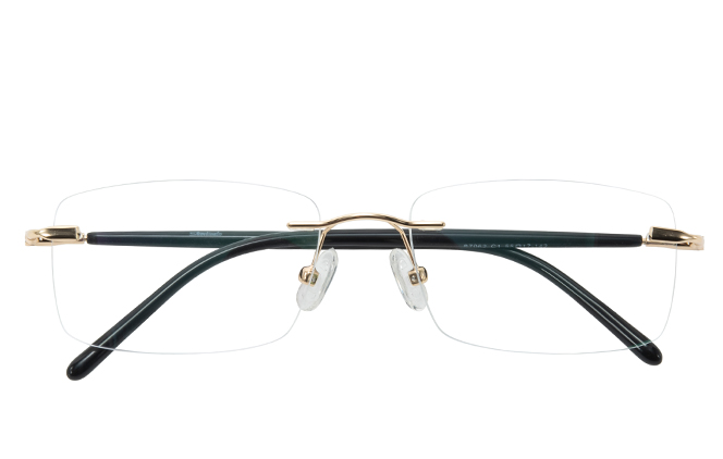 500024 Rimless Rectangle Eyeglasses