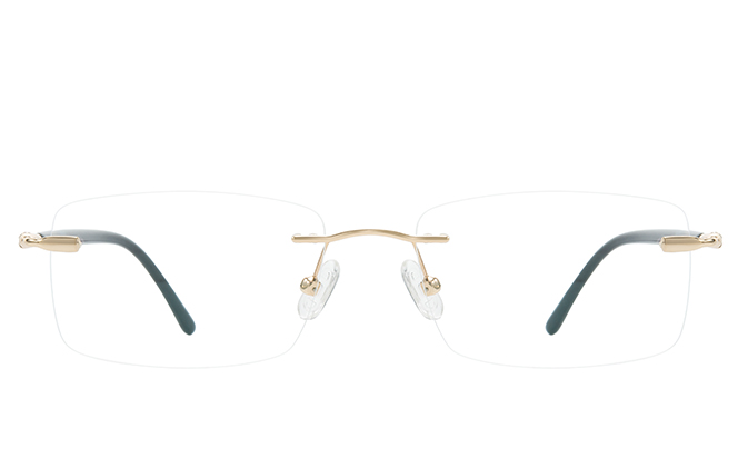 500024 Rimless Rectangle Eyeglasses