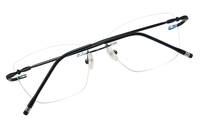 500025 Rimless Rectangle Eyeglasses